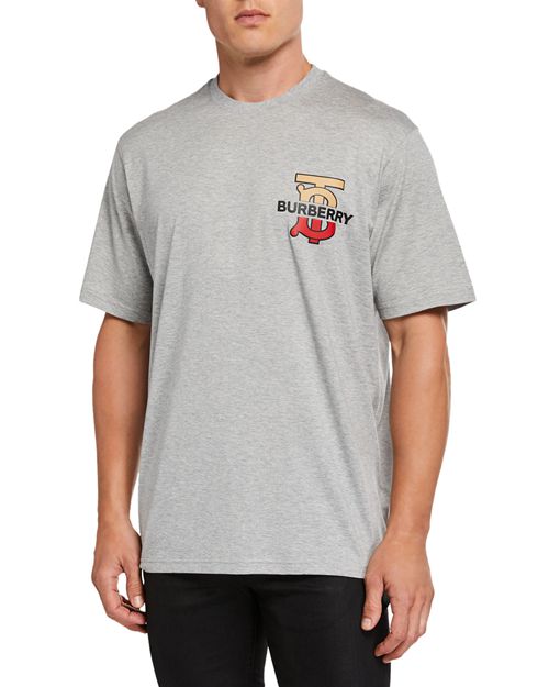 BURBERRY-Gately-Logo-Graphic-Gray-T-Shirts-for-mens-GRAY-shops-909